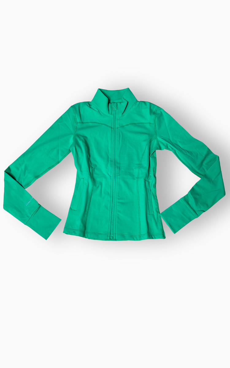 Emerald Elegance Women's Activewear Jacket